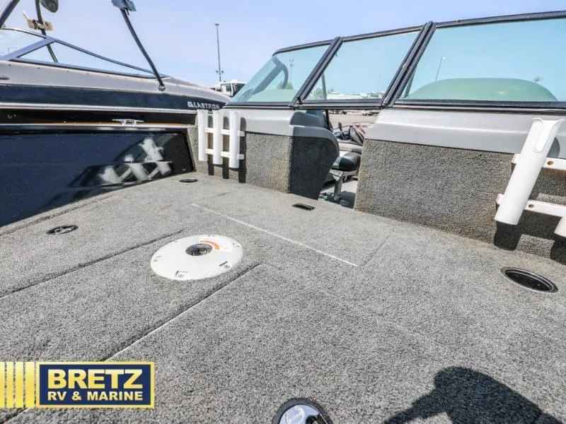 Slide: The Image of 2019 PRO ANGLER 162 boat deck with carpeted surface at Bretz RV & Marine. - 14