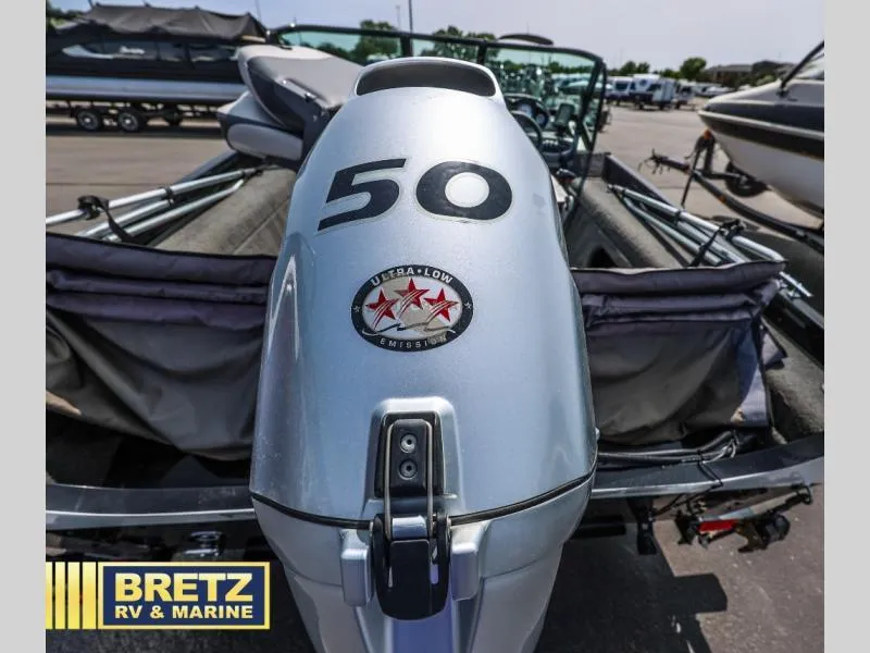 Slide: The Image of 2019 PRO ANGLER 162 boat with 50 HP ultra-low emission engine at Bretz RV & Marine. - 17
