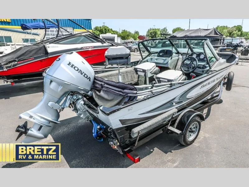 Slide: The Image of 2019 PRO ANGLER 162 boat with Honda outboard motor at Bretz RV & Marine dealership. - 5