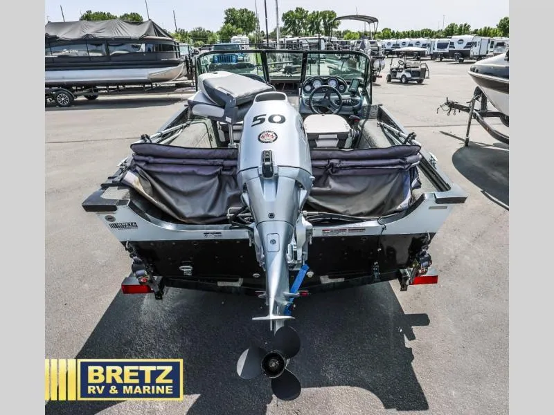 Slide: The Image of 2019 PRO ANGLER 162 boat with outboard motor at Bretz RV & Marine dealership. - 6