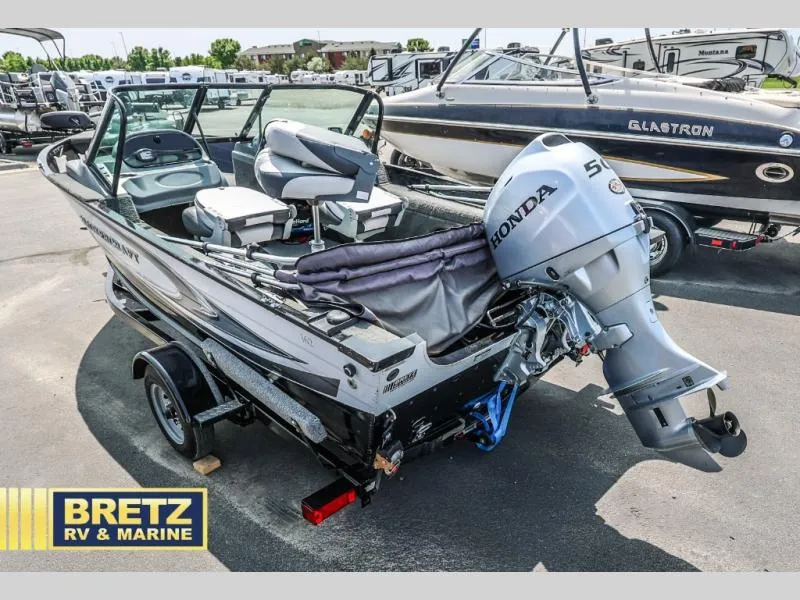 Slide: The Image of 2019 PRO ANGLER 162 boat with Honda outboard motor at Bretz RV & Marine dealership. - 7