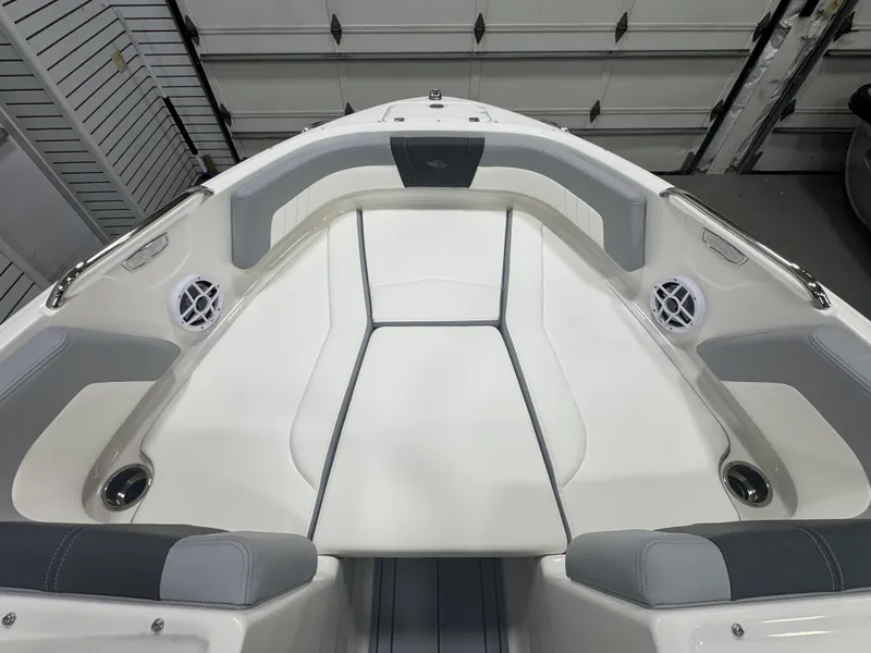 Slide: The Image of 2025 Chaparral 21 SSi boat interior with spacious seating and modern design. - 20