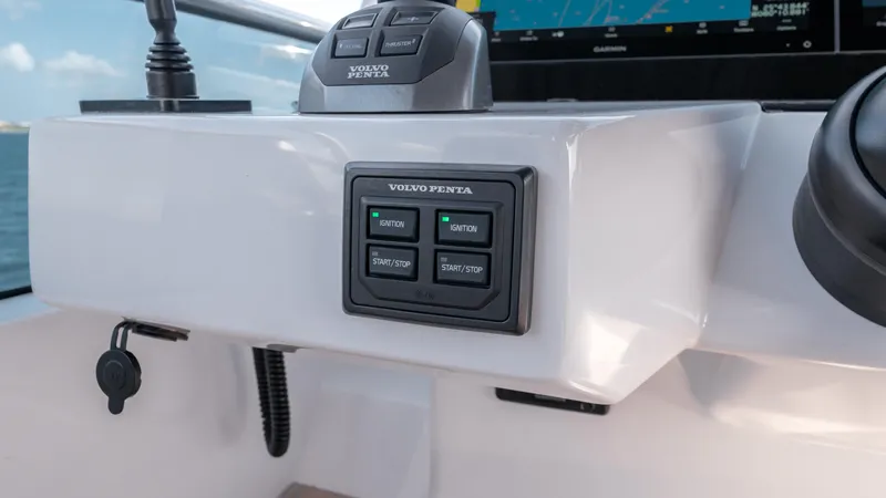 Slide: The Image of Control panel of 2024 Pardo Yachts E60 with Volvo Penta system. - 23