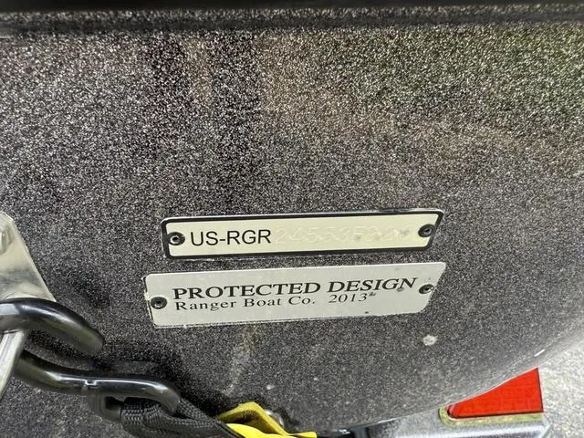Slide: The Image of Ranger 212LS 2020 boat with protected design plate and serial number. - 9