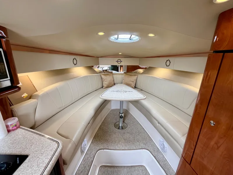 Slide: The Image of Luxurious interior of 2011 Fountain 38 Sportfish Cruiser with plush seating and elegant design. - 23