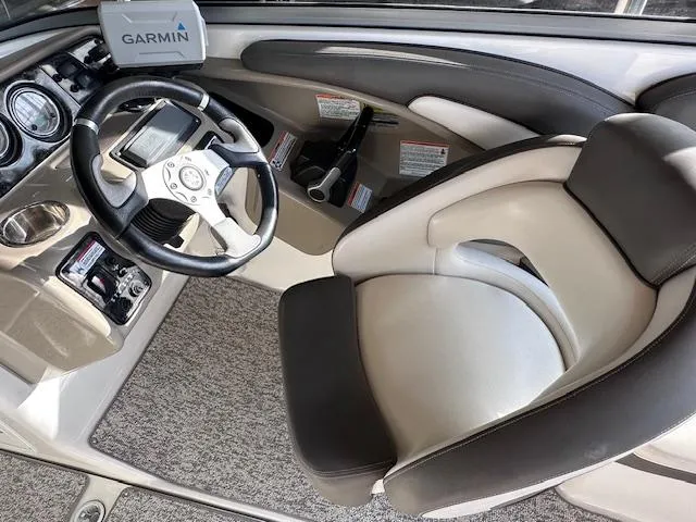 Slide: The Image of Interior of 2012 Yamaha Boats 242 Limited S with Garmin navigation system. - 13