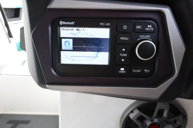 Slide: The Image of 2023 Axis T220 boat stereo system with Bluetooth connectivity and control panel. - 26