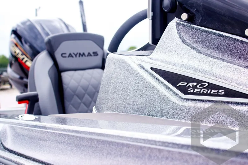 Slide: The Image of 2025 Caymas CX 21 PRO boat, featuring sleek design and "Pro Series" branding. - 18