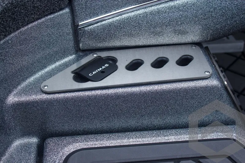 Slide: The Image of 2025 Caymas CX 21 PRO boat interior detail with sleek metallic finish. - 39