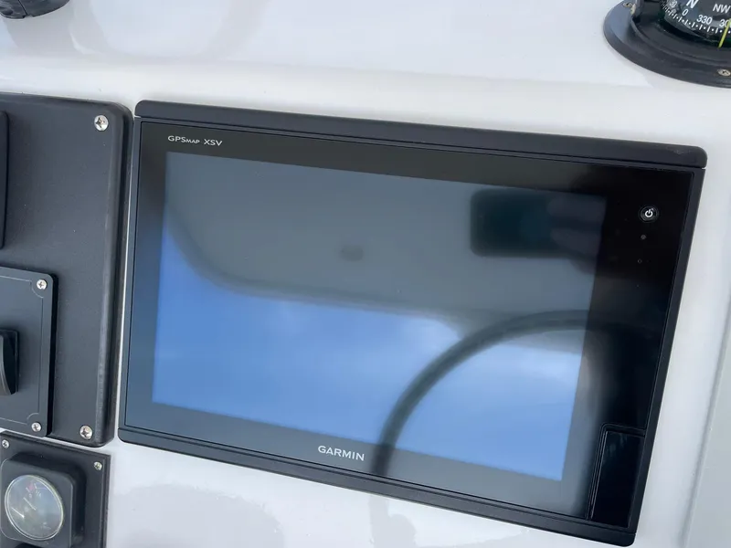 Slide: The Image of Garmin GPSmap XSV on 1986 Egg Harbor 41 Convertible boat dashboard. - 16