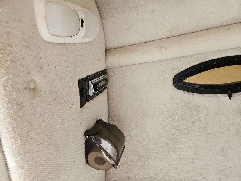 Slide: The Image of Interior of 2000 Chaparral 230 SSi boat showing light fixture and speaker. - 20