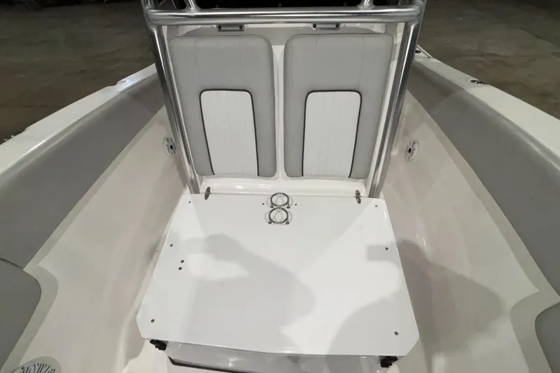Slide: The Image of 2020 Sea Fox 266 Commander boat interior with seating and cup holders. - 8
