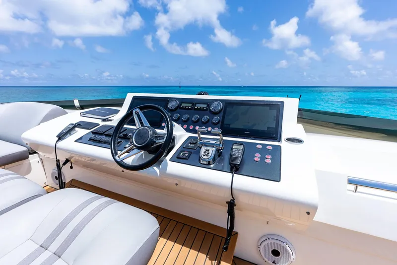 Slide: The Image of Control panel of a 2009 Princess Motor Yacht with ocean view. - 39