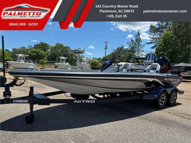The Image of 2025 Nitro Z21 XL boat on trailer at Palmetto Boat Center, Piedmont, SC. - 1
