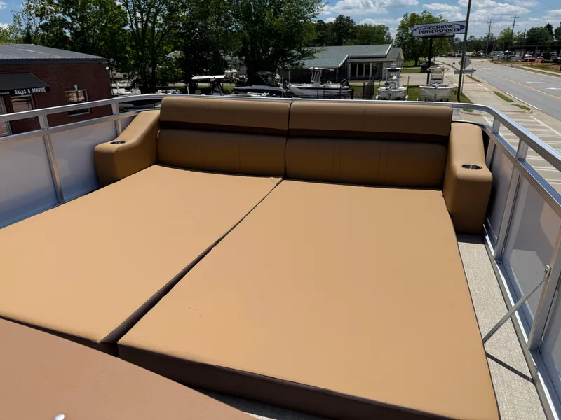 Slide: The Image of 2025 Avalon Catalina Entertainer Funship with spacious sun deck and comfortable seating. - 48