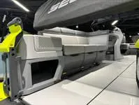 Slide: The Image of 2024 Sea-Doo Switch Cruise 21 interior with modern seating and sleek design. - 15