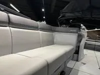 Slide: The Image of 2024 Sea-Doo Switch Cruise 21 interior seating, featuring modern design and comfortable upholstery. - 18
