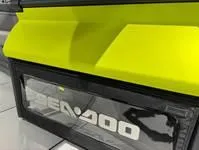 Slide: The Image of 2024 Sea-Doo Switch Cruise 21, close-up of vibrant yellow exterior detail. - 3
