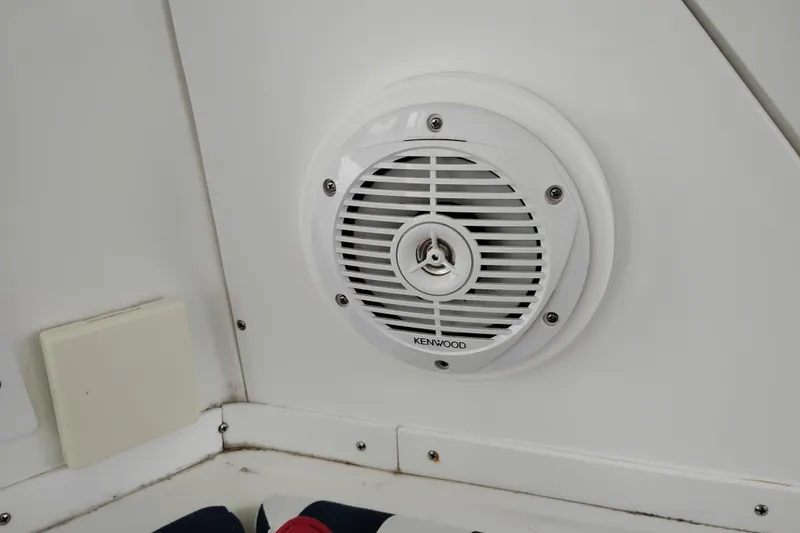 Slide: The Image of Kenwood speaker installed on 2009 Albin 32 Tournament Express boat interior. - 14