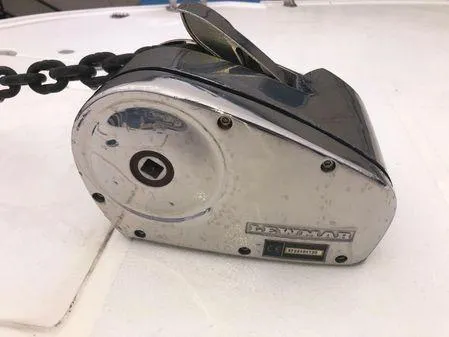 Slide: The Image of Chrome boat winch on 2009 Albin 32 TE deck. - 64