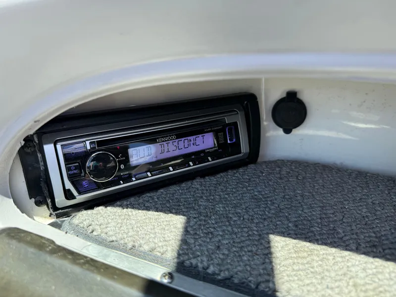 Slide: The Image of Boat stereo system in a 2006 Chaparral 220 SSi, displaying "DISCONNECT." - 25