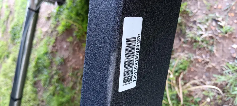 Slide: The Image of Barcode sticker on 2025 Tracker Pro Team 195 Tournament Edition boat. - 17