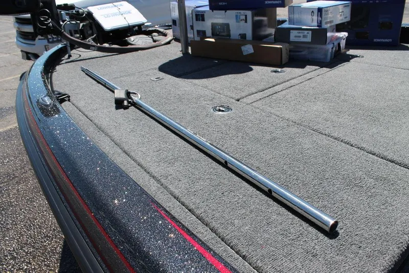 Slide: The Image of 2023 Phoenix 921 Elite II boat deck with equipment and accessories. - 14