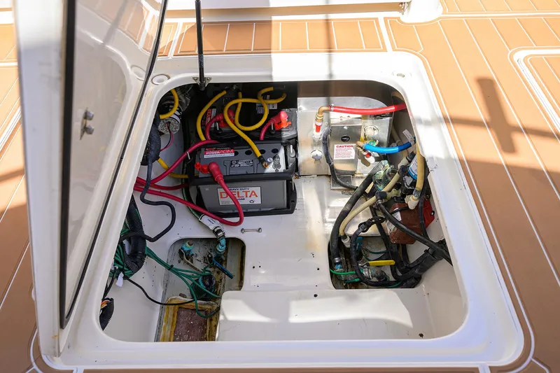 Slide: The Image of Pursuit 34 Nauti-Hooker - Deck Equipment - 35