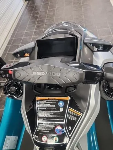 Slide: The Image of 2025 Sea-Doo Waverunner GTX dashboard and controls, showcasing modern design and features. - 13
