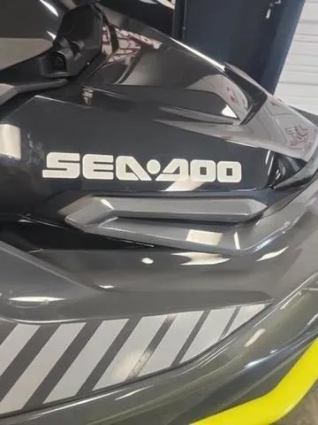 Slide: The Image of 2025 Sea-Doo Waverunner Explorer Pro, sleek design with bold branding. - 14