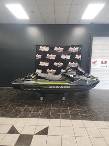 Slide: The Image of 2025 Sea-Doo Waverunner Explorer Pro displayed indoors on a tiled floor. - 15