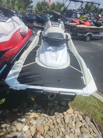 Slide: The Image of 2025 Yamaha WaveRunner VX Cruiser HO on display outdoors. - 7
