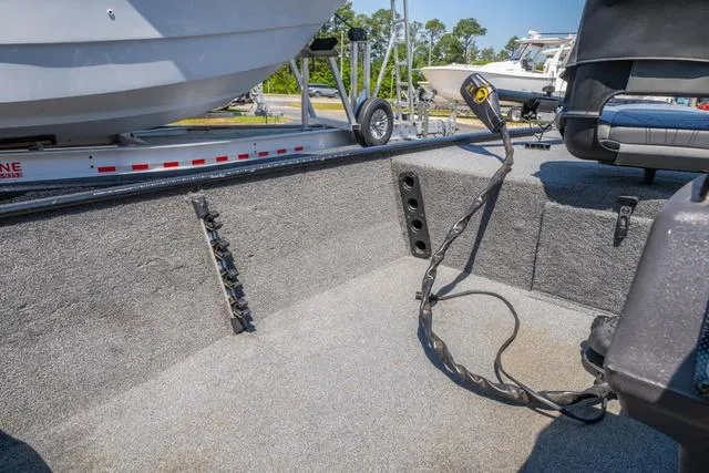 Slide: The Image of 2021 Tracker BASS TRACKER® Classic XL boat interior with seating and equipment. - 15