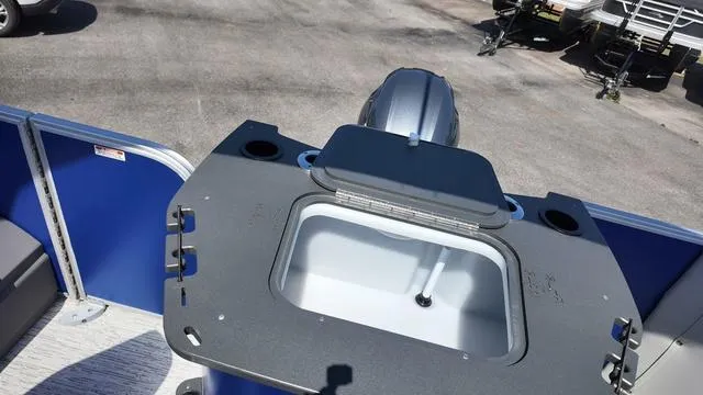 Slide: The Image of 2025 Bennington 20 SF Fish boat with livewell and motor, ideal for fishing trips. - 20