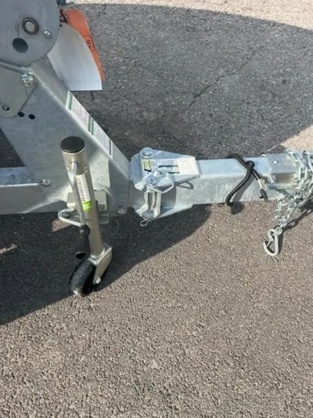 Slide: The Image of Trailer hitch of 2024 Smoker Craft Freedom 180 SC on pavement. - 10