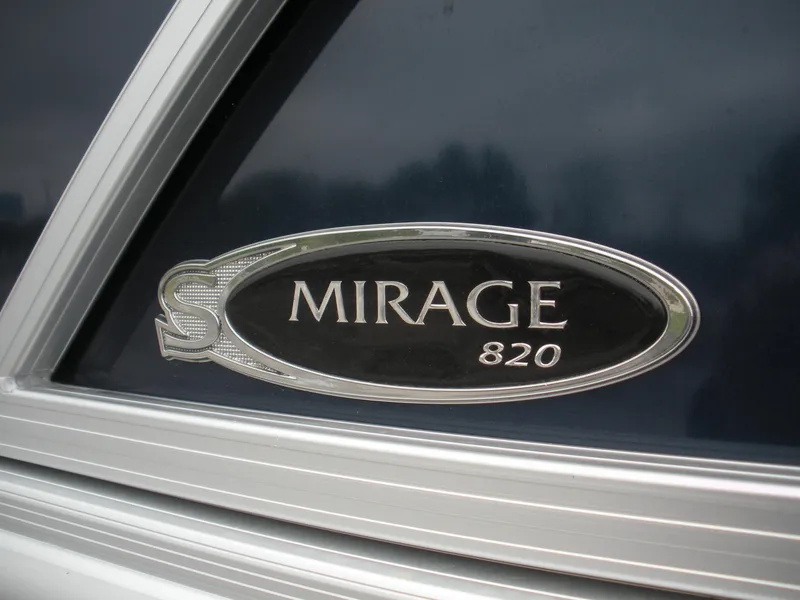 Slide: The Image of 2024 Sylvan Mirage 820 LZ logo on a sleek, dark background. - 9