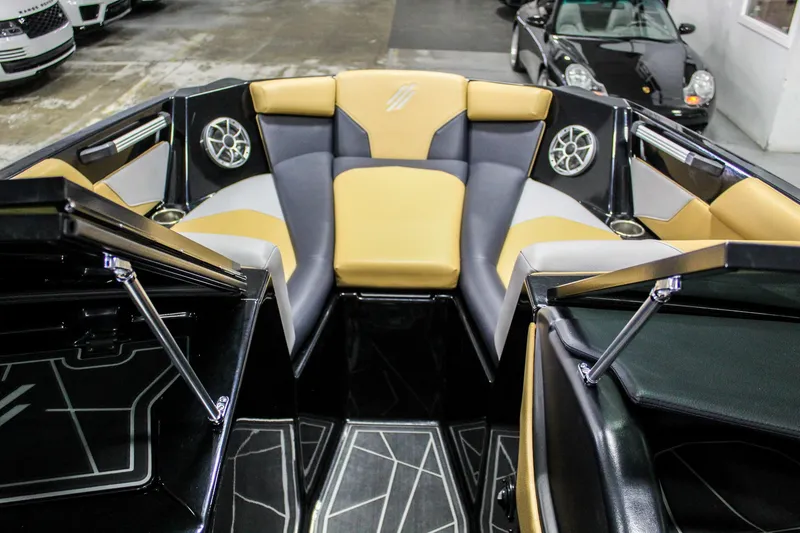Slide: The Image of 2021 ATX Surf Boats 22 Type-S interior with stylish seating and modern design. - 19