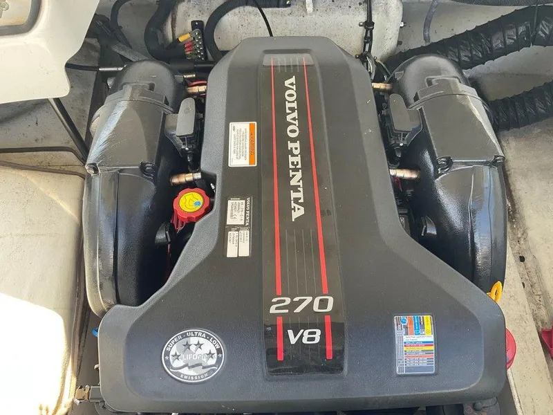 Slide: The Image of Volvo Penta 270 V8 engine in a 2013 Cobalt 210 boat. - 6