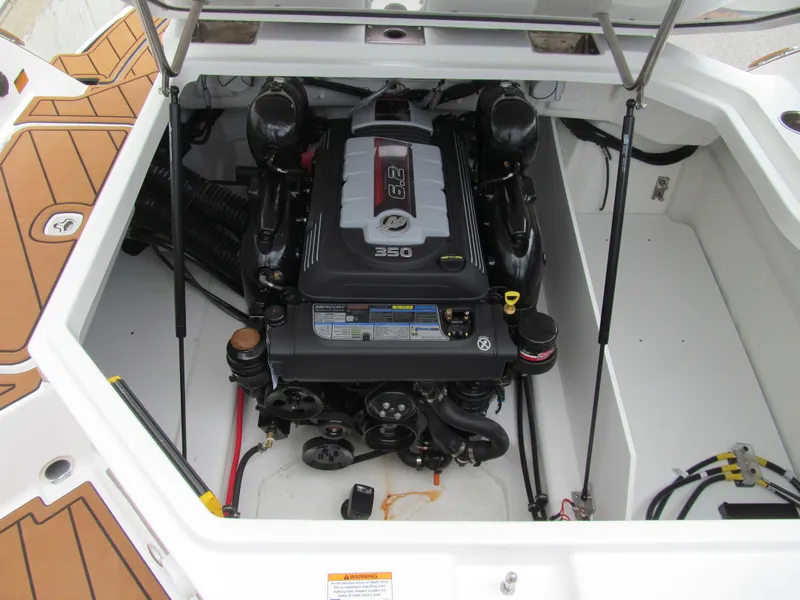 Slide: The Image of 2025 Cobalt R6 engine compartment showcasing powerful marine engine design. - 22