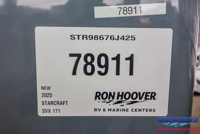 Slide: The Image of Label on 2025 Starcraft SVX171 at Ron Hoover RV & Marine Centers. - 33