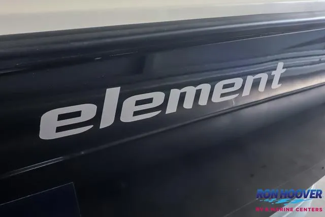 Slide: The Image of 2020 Bayliner Element E18 boat branding with Ron Hoover logo. - 23