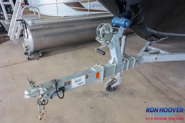Slide: The Image of Trailer hitch of a 2020 Bayliner Element E18 boat at Ron Hoover RV & Marine Centers. - 25