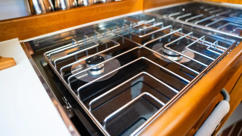 Slide: The Image of Gas stove in 2020 Bavaria Cruiser 34 yacht kitchen. - 31