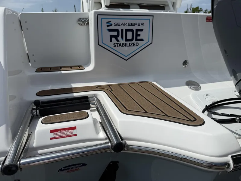 Slide: The Image of 2025 Tidewater 232 CC Adventure boat with Seakeeper Ride stabilization system. - 5