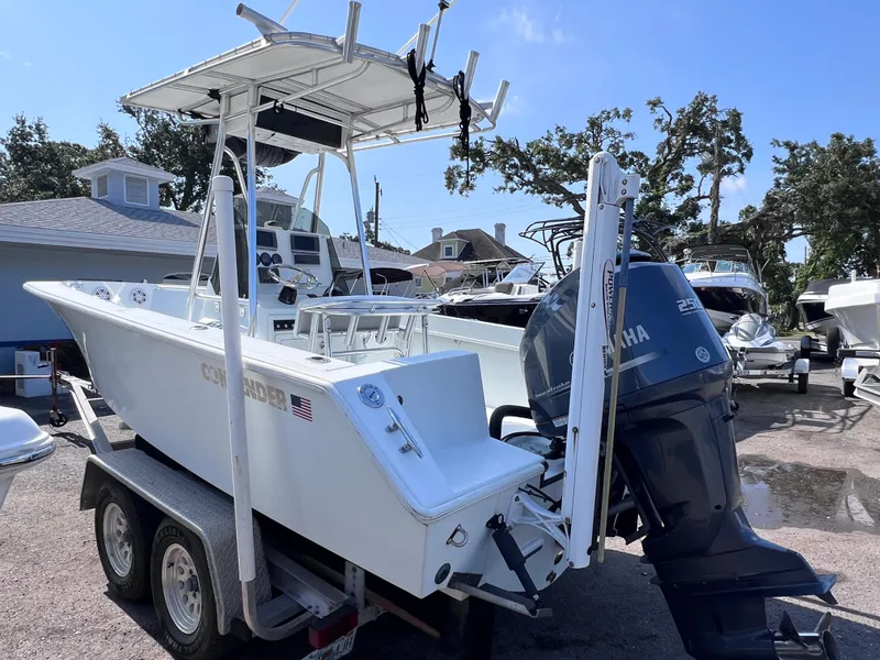 Slide: The Image of 2003 Contender 21 Open boat with 2014 Yamaha 250 engine, only 82 hours, on trailer. - 2