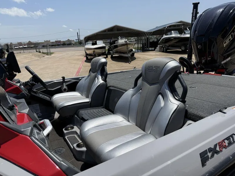 Slide: The Image of 2023 Skeeter FXR21 Limited boat interior with sleek seats and modern design. - 7