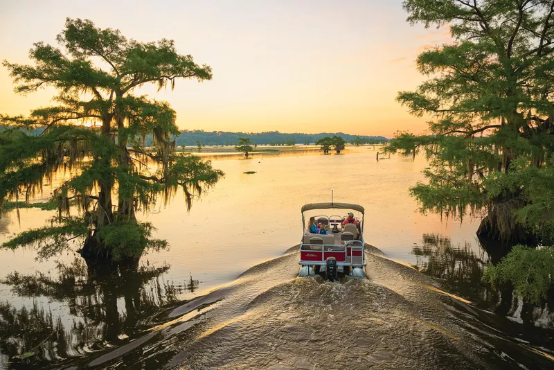 Slide: The Image of Manufacturer Provided Image: Bass Buggy 18 DLX Fishing Pontoon - 67