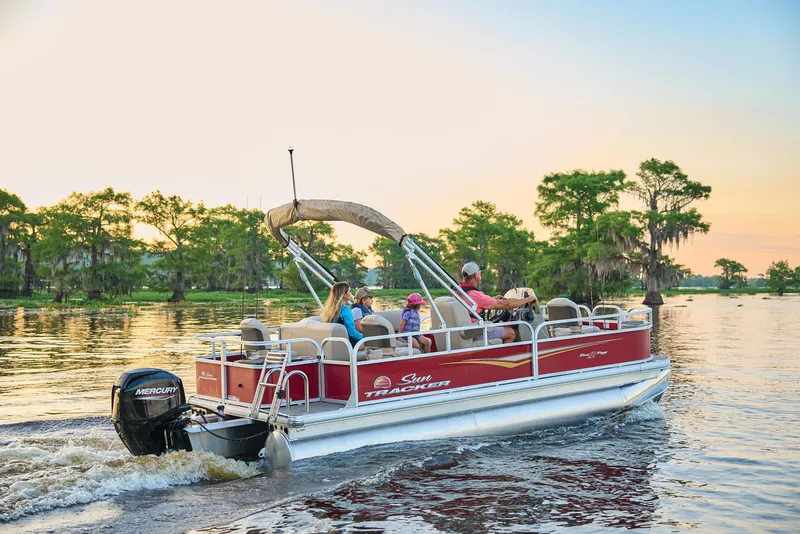 Slide: The Image of Manufacturer Provided Image: Bass Buggy 18 DLX Fishing Pontoon - 68