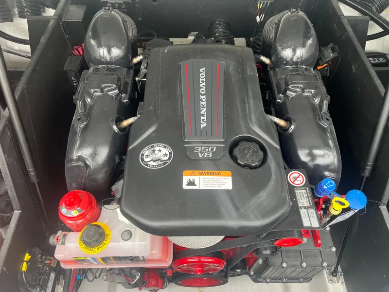 Slide: The Image of 2025 Regal LS4 Surf engine featuring Volvo Penta 350 V8. - 13