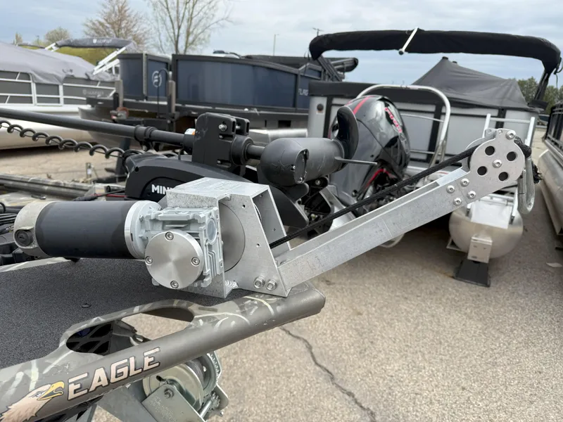 Slide: The Image of 2024 War Eagle 754LDV Sportsman boat with motorized equipment on display. - 12